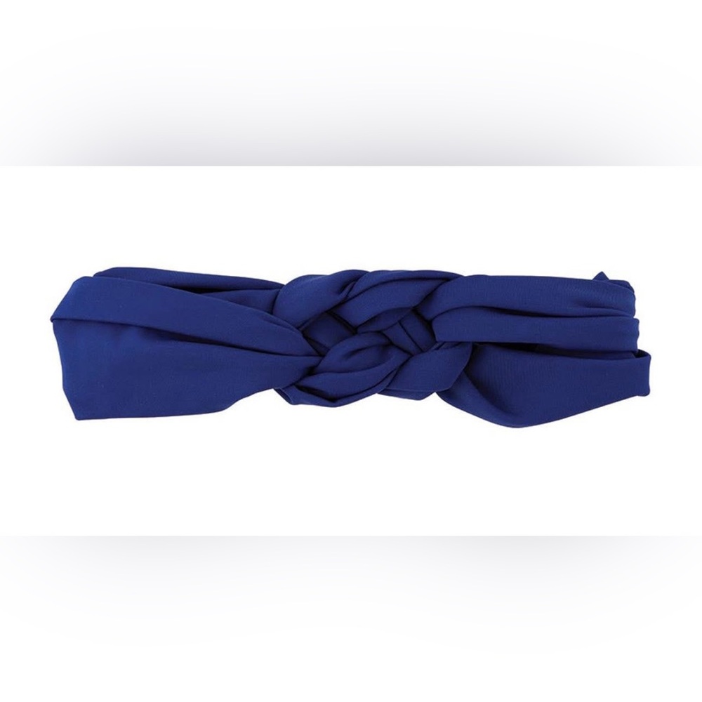 Chic Navy Braided Headband‎